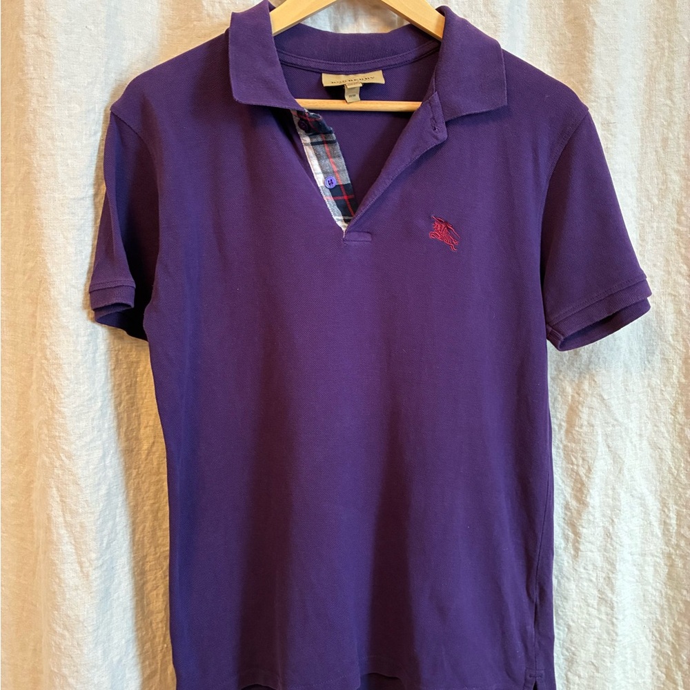 Burberry Purple Polo Shirt Men’s Medium